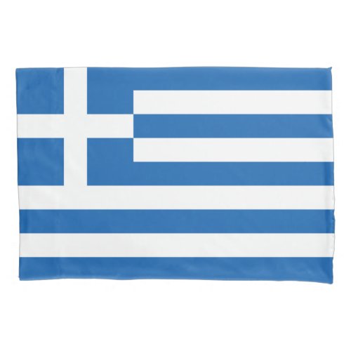 Greece Flag Pillow Case