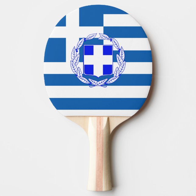 Greece flag Ping-Pong paddle (Front)