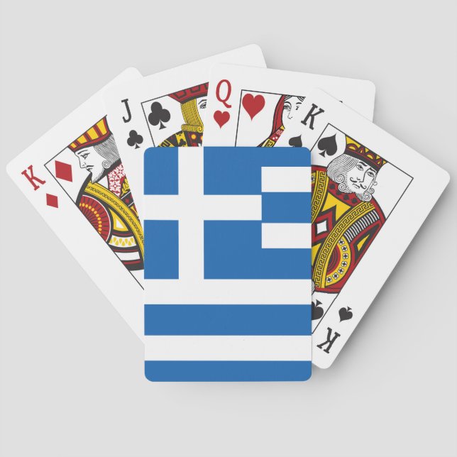 Greece Flag Poker Cards (Back)