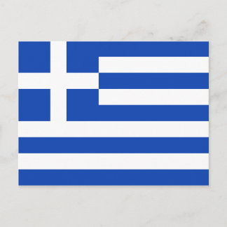 Greece Flag Postcard