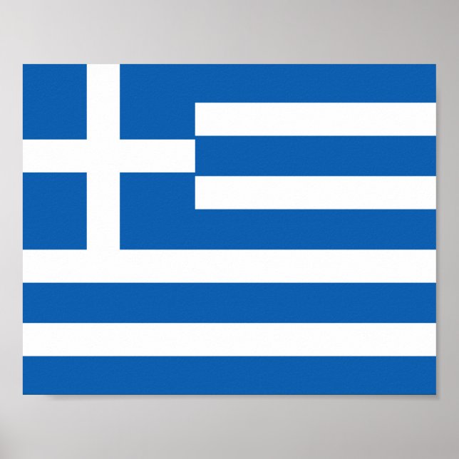 Greece Flag Poster (Front)