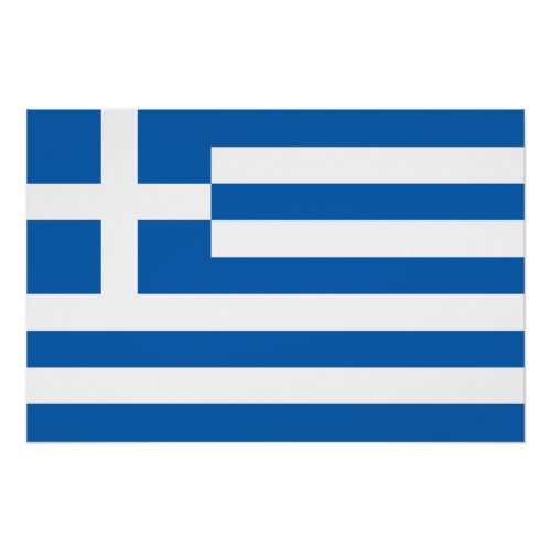 Greece Flag Poster
