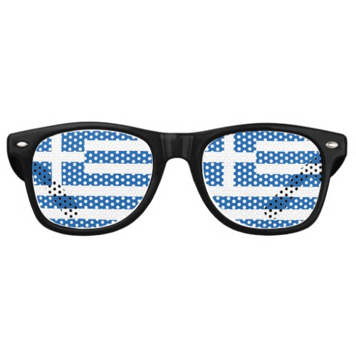 Greece Flag Retro Sunglasses
