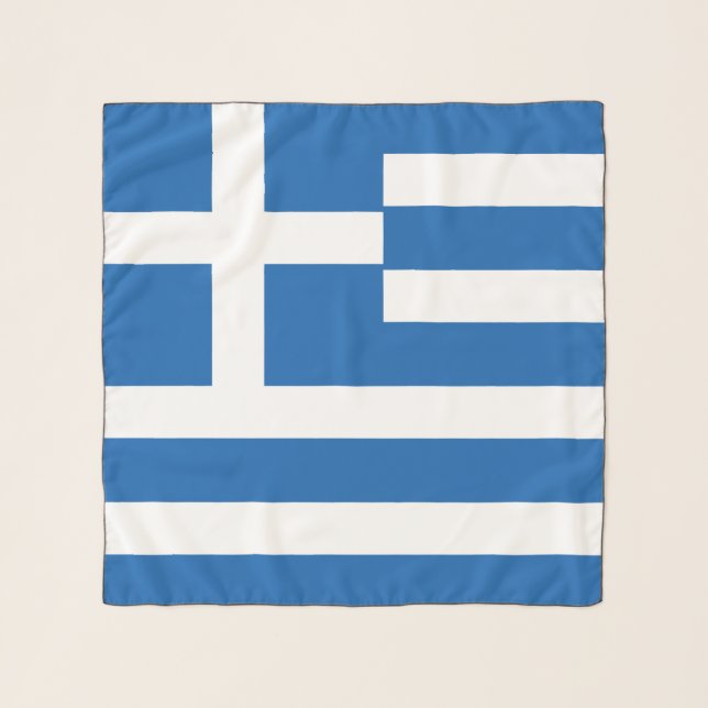 Greece Flag Scarf (Front)