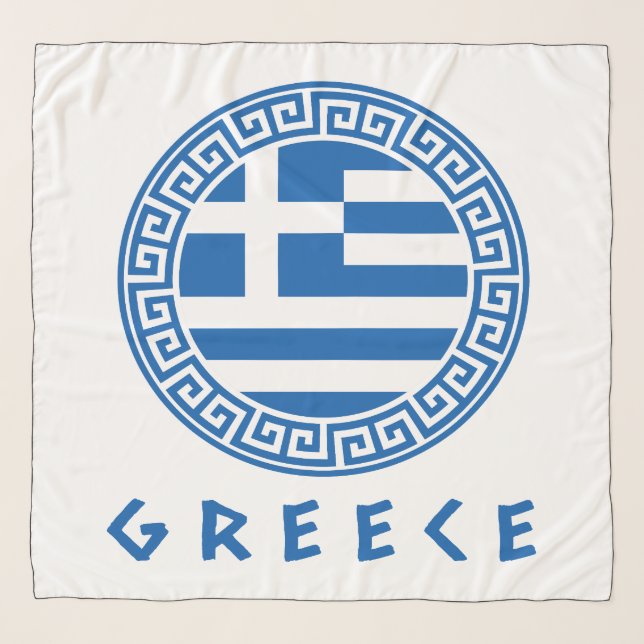 Greece Flag Scarf (Front)