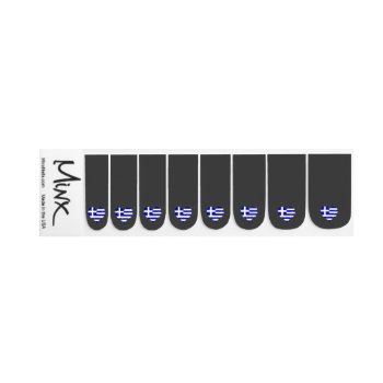 Greece Flag Shining Unique Minx Nail Wraps by OfficialFlags at Zazzle