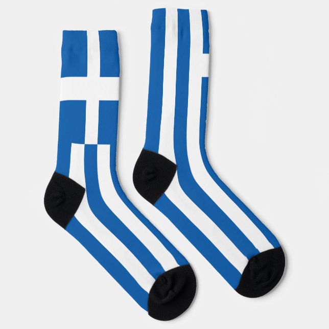 Greece Flag Socks (Right)