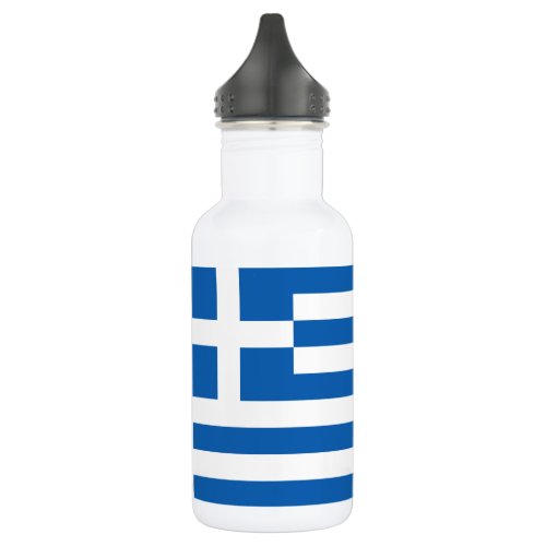 Greece Flag Stainless Steel Water Bottle