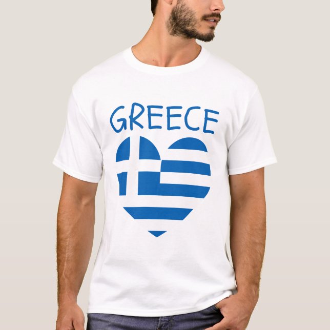 Greece flag T-Shirt (Front)