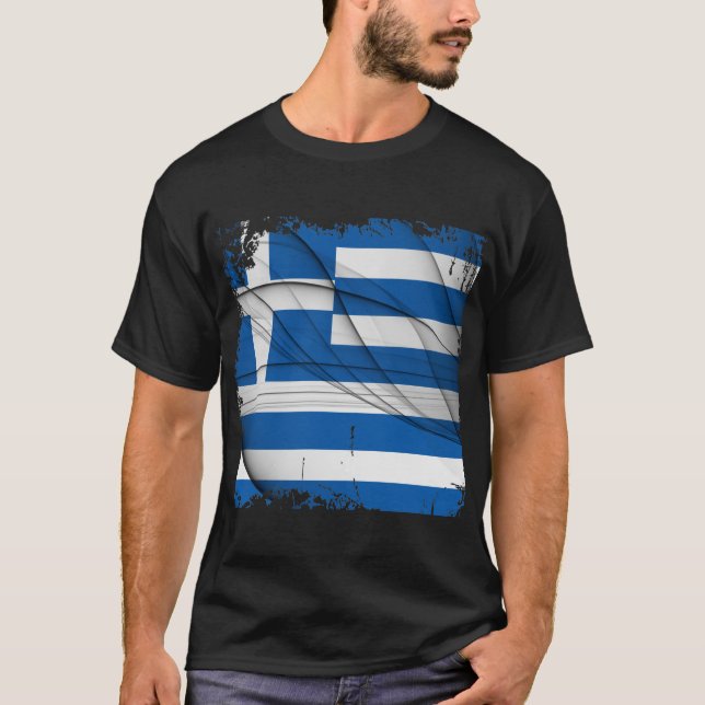 Greece Flag T-Shirt (Front)