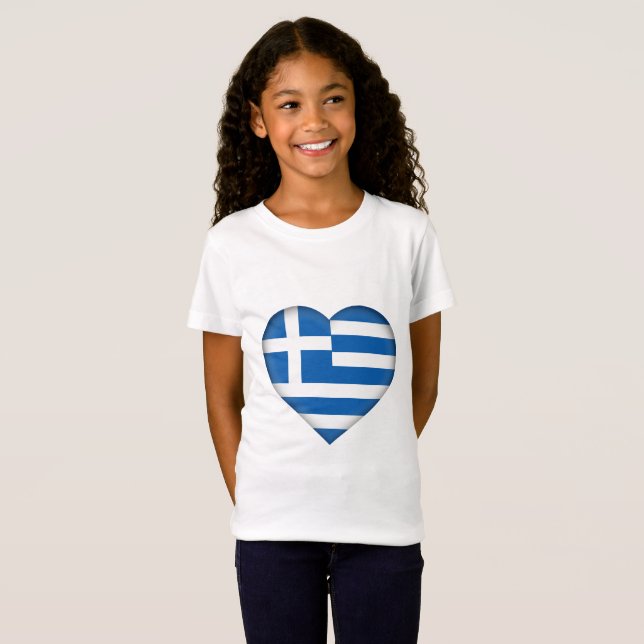 Greece Flag T-Shirt (Front Full)