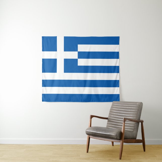 Greece flag tapestry (In Situ (Horizontal))