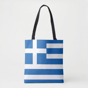 Greece Flag Tote Bag