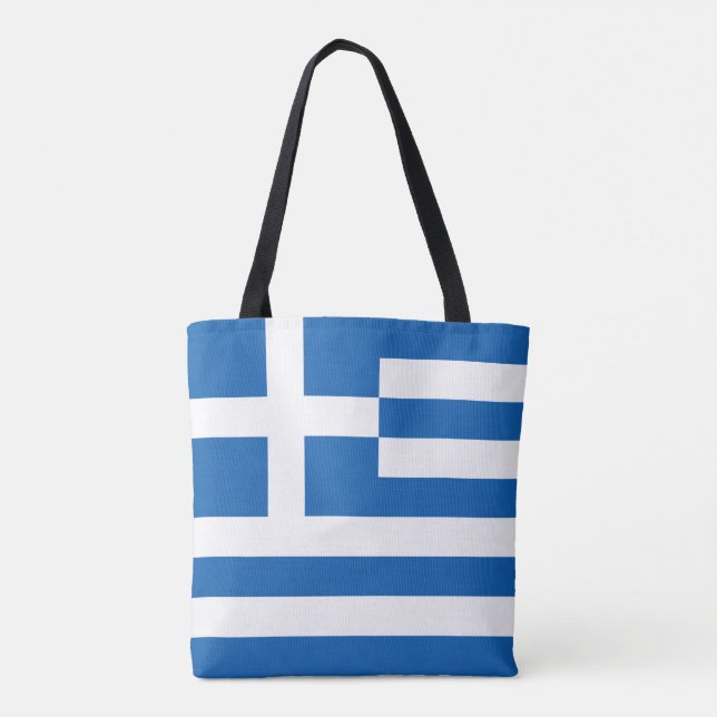 Greece Flag Tote Bag (Back)