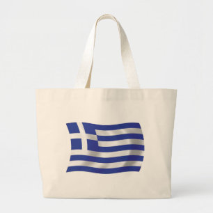 Greece Flag Tote Bag
