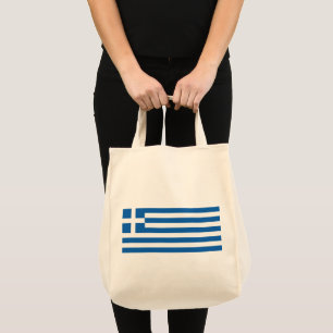 Greece flag tote bag