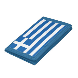 Greece Flag Trifold Wallet