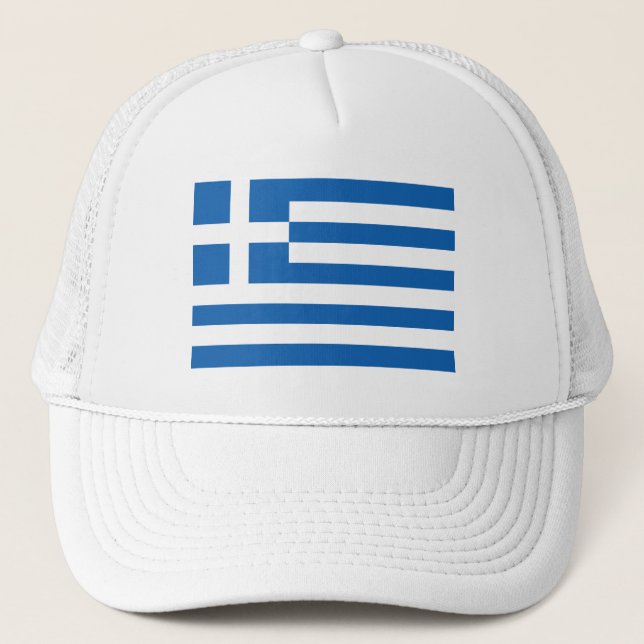 Greece Flag Trucker Hat (Front)