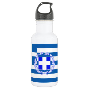 Greece flag water bottle