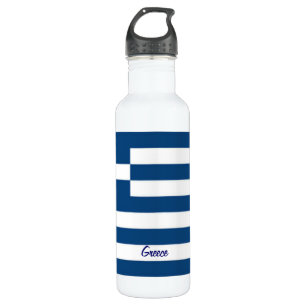 Greece flag water bottle