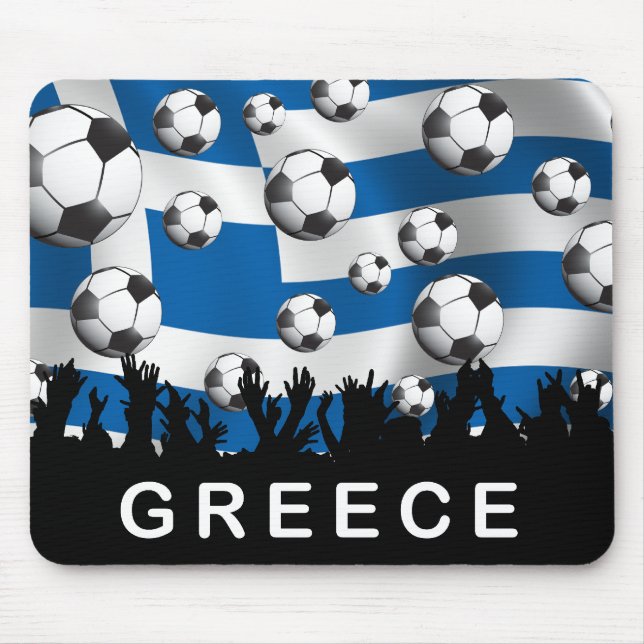 Greece Football Mouse Pad (Front)