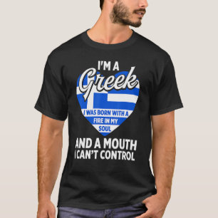 Greece For Proud Greek Roots Love Vis T-Shirt