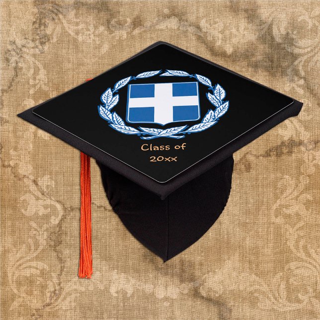 Greece Graduate, Greek students / University Graduation Cap Topper (Creator Uploaded)