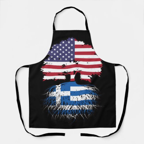 Greece Greek American USA United States America Apron