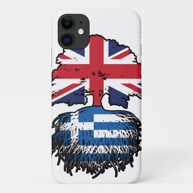 Greece Greek British UK United Kingdom Britain Case-Mate iPhone Case (Back)