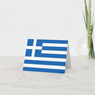 Greece (Greek) Flag Card