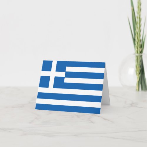 Greece Greek Flag Card
