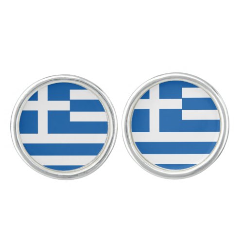 Greece Greek Flag Cufflinks