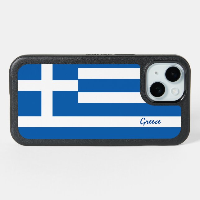 Greece & Greek Flag fashion, travel /sports iPhone 15 Case (Back Horizontal)