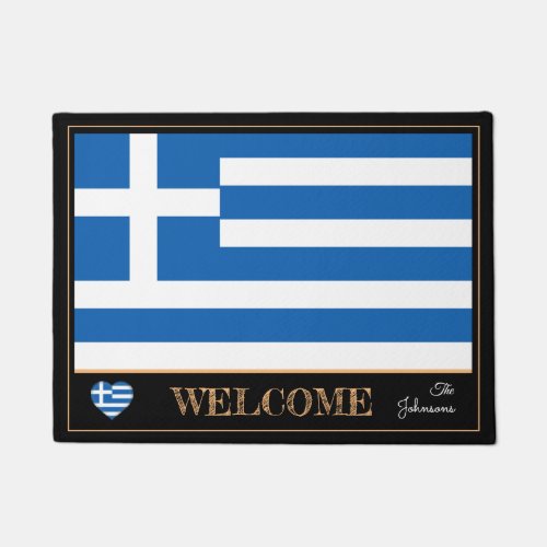 Greece  Greek Flag house matssports Welcome Doormat