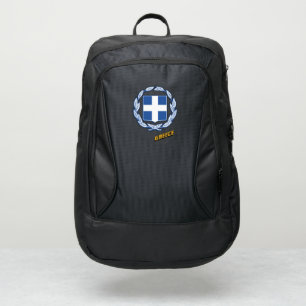 Greece & Greek Flag laptop / School Port Authority® Backpack