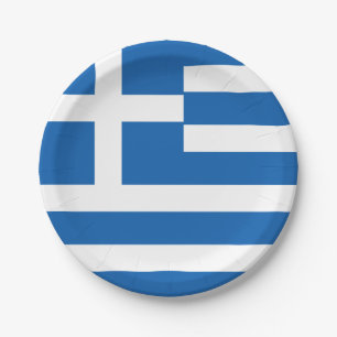 Greece (Greek) Flag Paper Plates