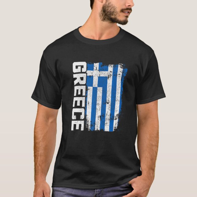Greece Greek Flag Pride   T-Shirt (Front)
