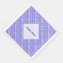 Greece Greek Flag Tiled Blue Personalization 