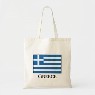 Greece (Greek) Flag Tote Bag