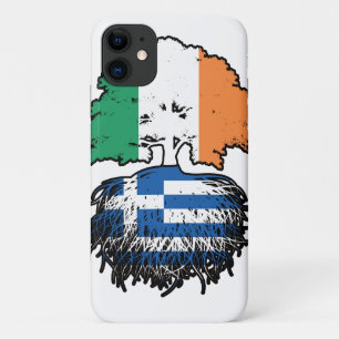 Greece Greek Irish Ireland Tree Roots Flag iPhone 11 Case