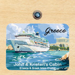 Greece Greek Isles Island Cruise Ship Magnet<br><div class="desc">This design may be personalized in the area provided by changing the photo and/or text. Or it can be customized by clicking Personalize this Template and then choosing the click to customize further option and delete or change the color of the background, add text, change the text color or style,...</div>