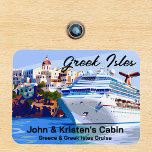 Greece Greek Isles Island Cruise Ship Magnet<br><div class="desc">This design may be personalized in the area provided by changing the photo and/or text. Or it can be customized by clicking Personalize this Template and then choosing the click to customize further option and delete or change the color of the background, add text, change the text color or style,...</div>