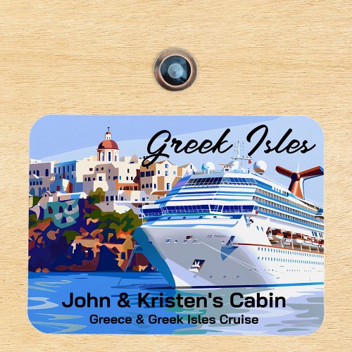 Greece Greek Isles Island Cruise Ship Magnet