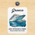 Greece Greek Isles Island Cruise Ship Magnet<br><div class="desc">This design may be personalized in the area provided by changing the photo and/or text. Or it can be customized by clicking Personalize this Template and then choosing the click to customize further option and delete or change the color of the background, add text, change the text color or style,...</div>