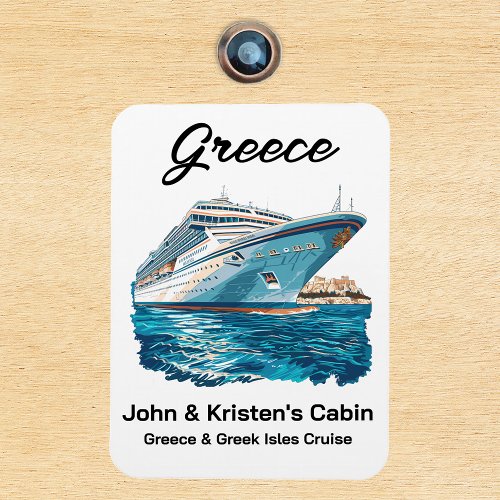 Greece Greek Isles Island Cruise Ship Magnet