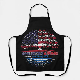 Greece Greek US American USA United States Tree Apron