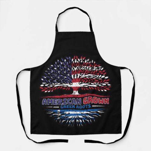 Greece Greek US American USA United States Tree Apron