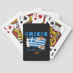 Greece Greek Vacation Europe Travel Group Matching Poker Cards