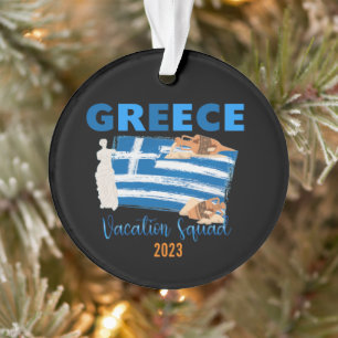 Greece Greek Vacation Europe Travel Ornament