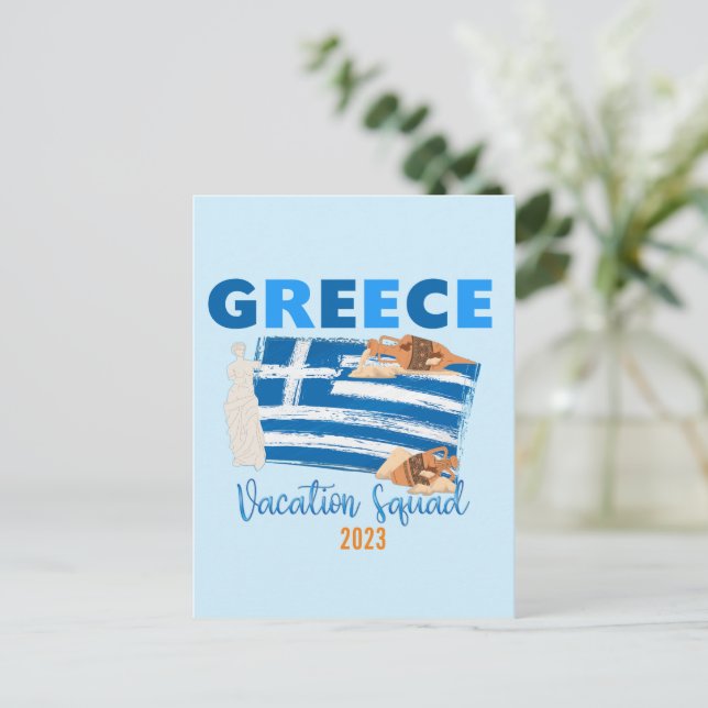 Greece Greek Vacation Europe Travel  Postcard (Standing Front)